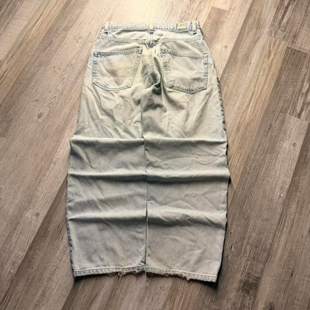 Levi's Red Tab Baggy Distressed Jeans Light Wash y2K